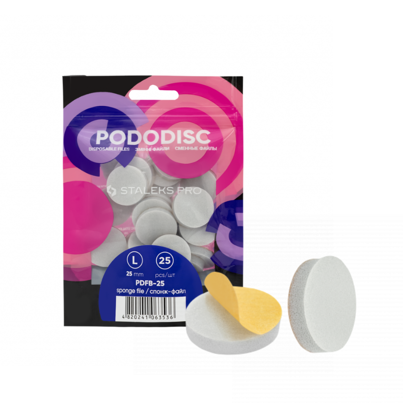 Natury Nails - Recambio pododisco (25mm, 20mm y 15mm) pulidor buffer. 25 pcs