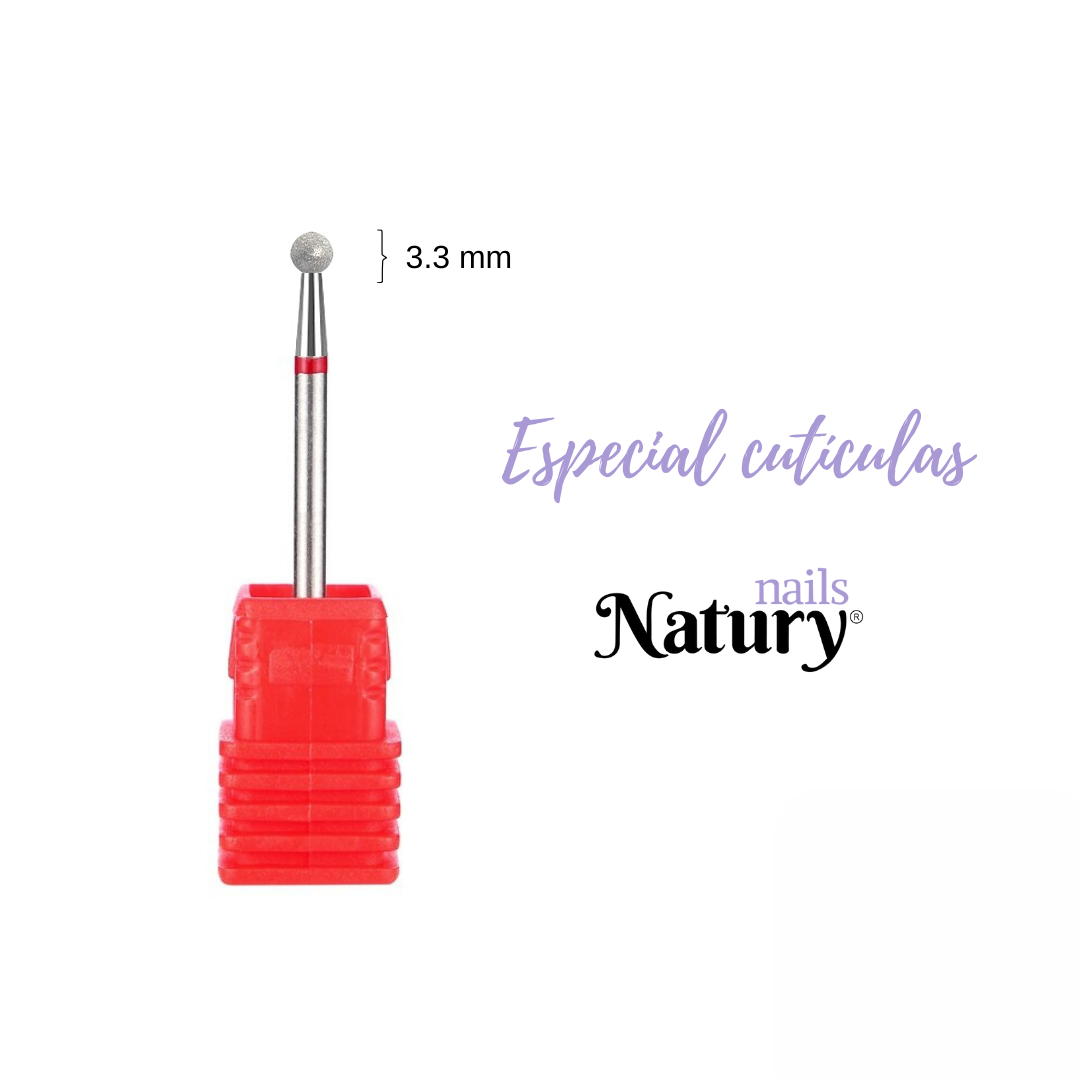 Natury Nails - Fresa de diamante – Bola 3.3mm