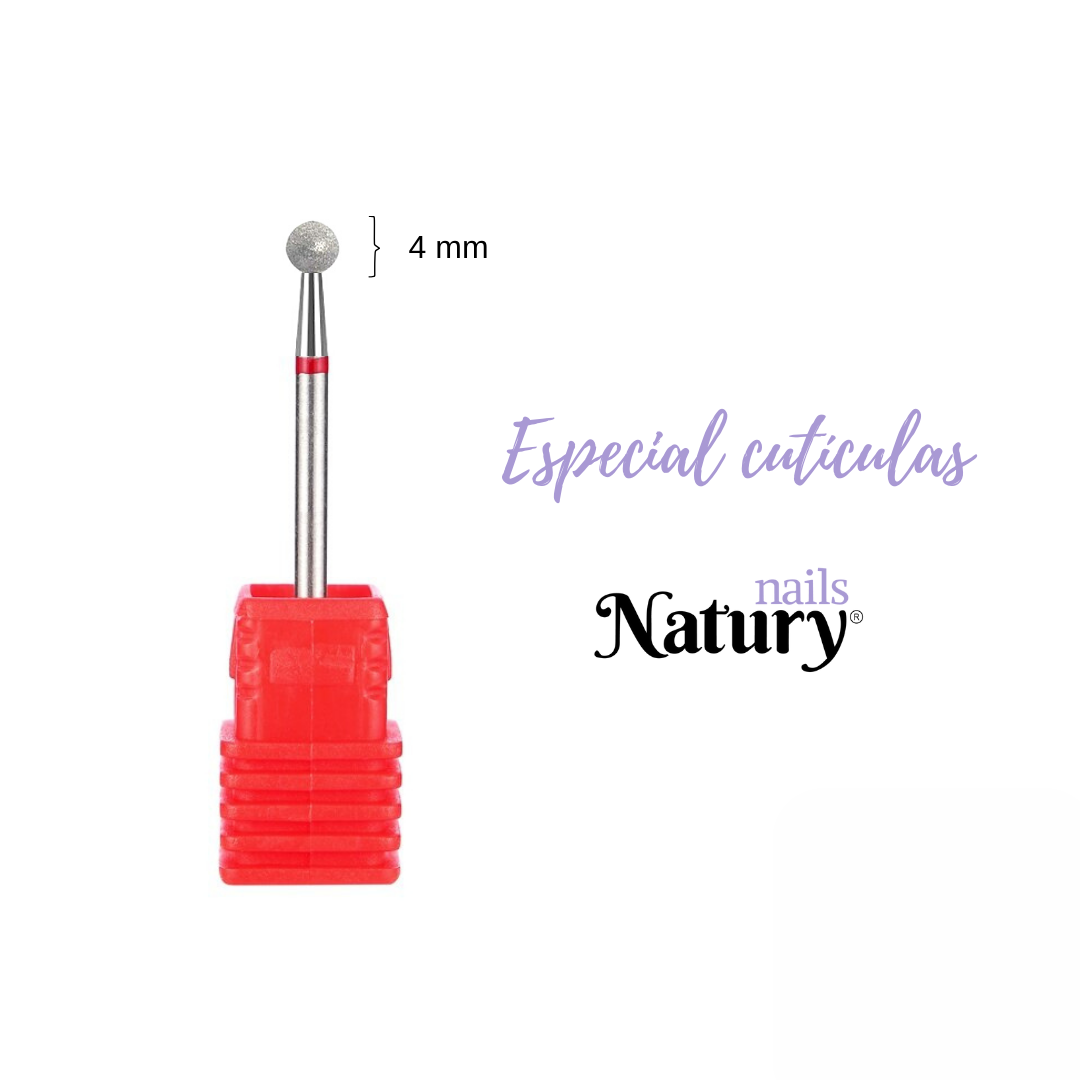 Natury Nails - Fresa de diamante – Bola 4mm