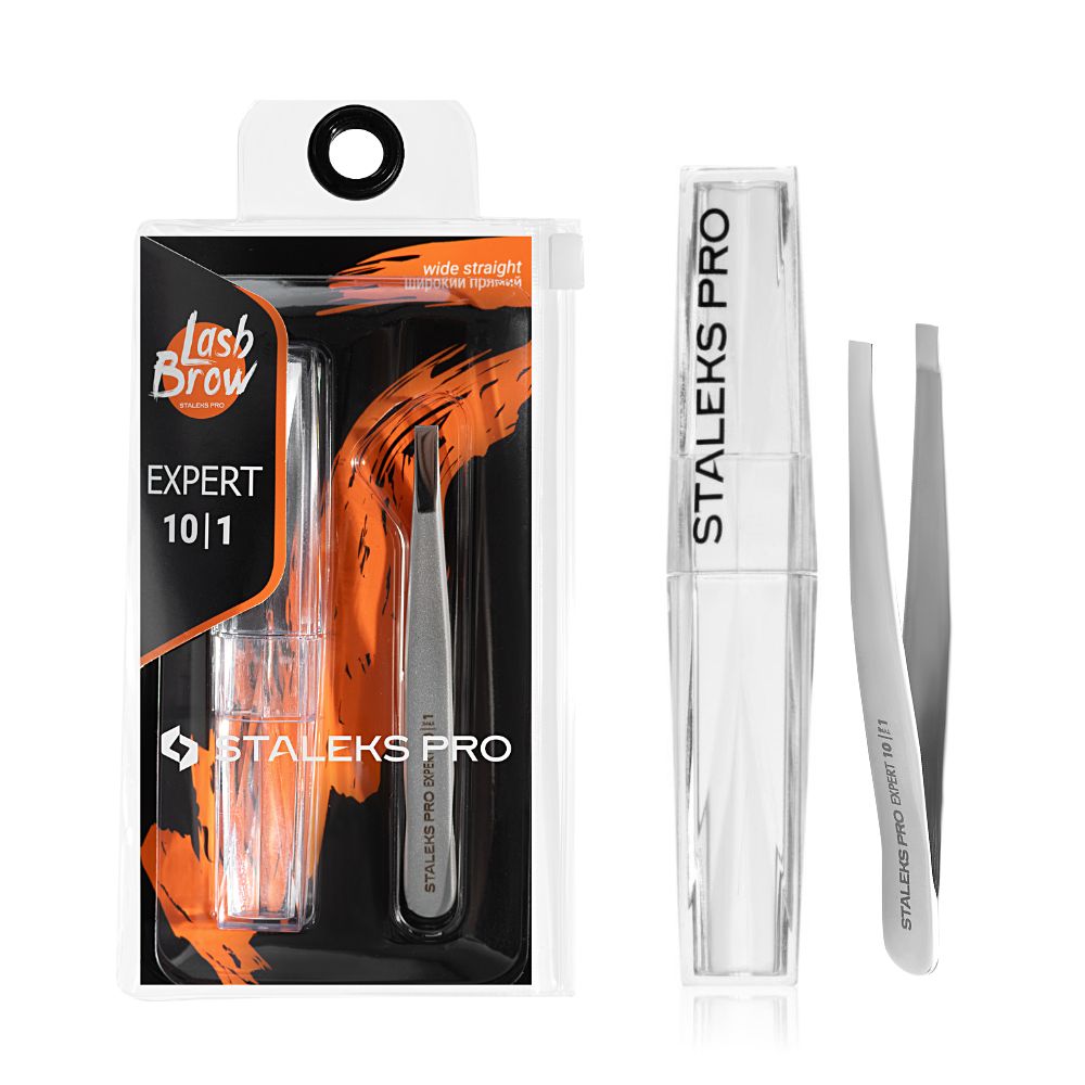 Natury Nails - Pinza para cejas gruesas y anchas. Expert 10/1