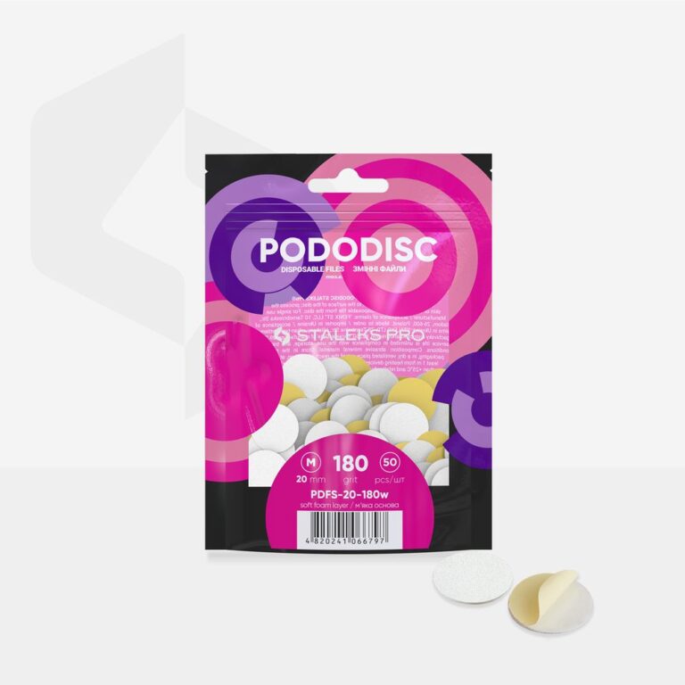Natury Nails - Recambio pododisco 20mm con base soft. Granos 80, 100, 180 y 240. 50 pcs